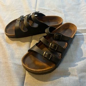 Women’s black Birkenstocks size 37